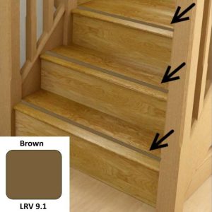 Brown Anti Slip Stairs Inserts rebate