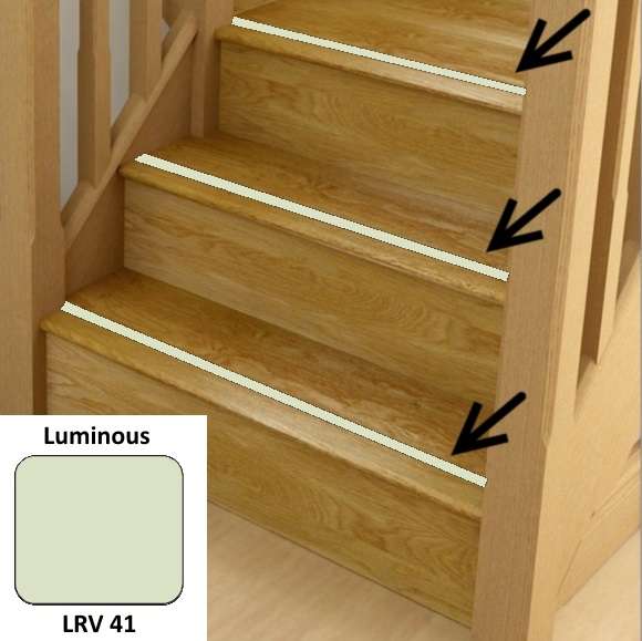 Stairgrip Non Slip Stair Inserts - Luminous 1 Luminous Anti Slip Stairs Inserts
