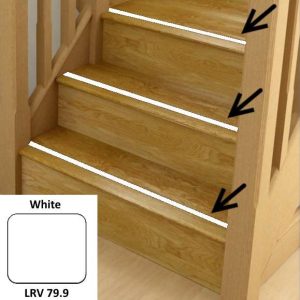 White Anti Slip Stairs Inserts