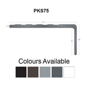 pks75 right angle flexible pvc stairnosing
