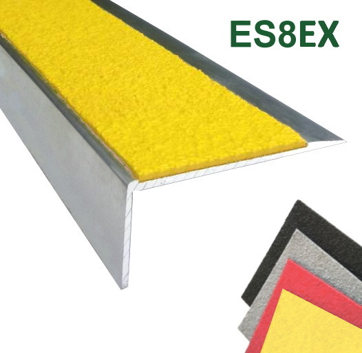 ES8EX 90 Degree Ramped Back External Grade Stairnosing 1 External Grade GRP Composite Stairnosing