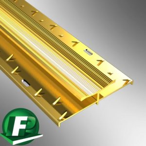 double-naplock-heavy-duty-raised-base-gold carpet to carpet transition