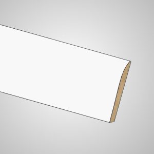 Flat white scotia beading